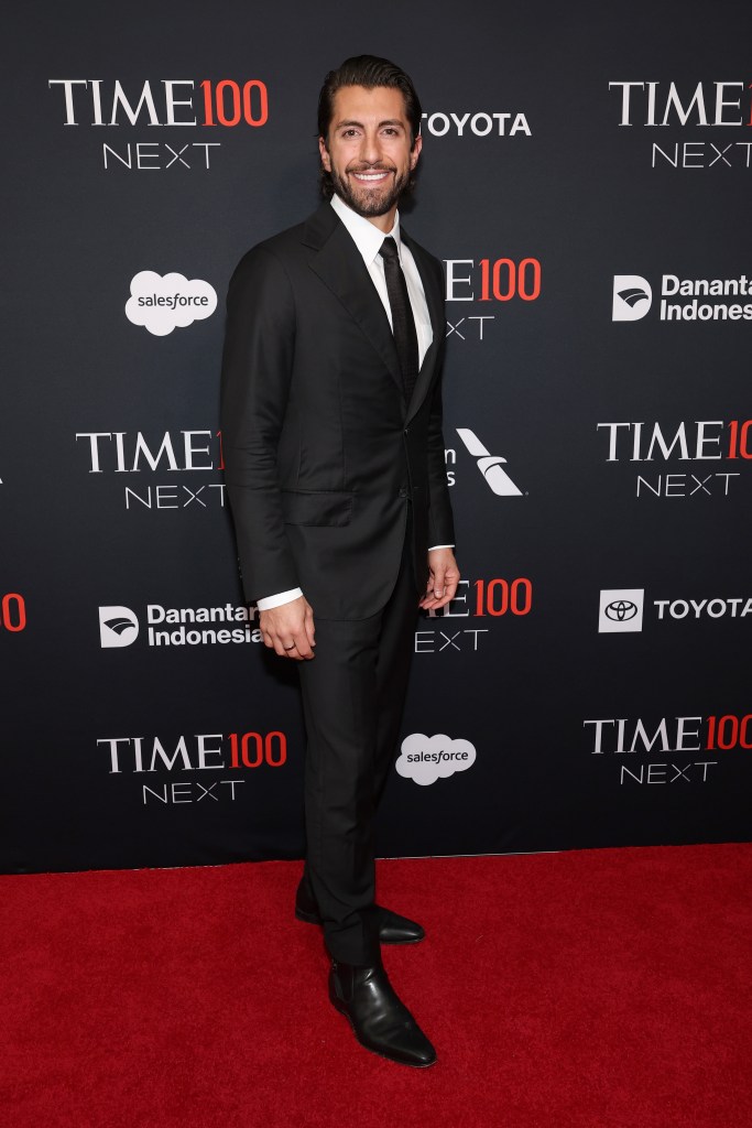 Jason Tartick on the red carpet at the Time100 Next Gala.