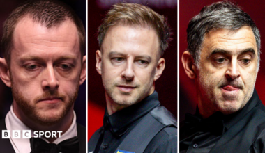 Mark Allen, Judd Trump and Ronnie O'Sullivan