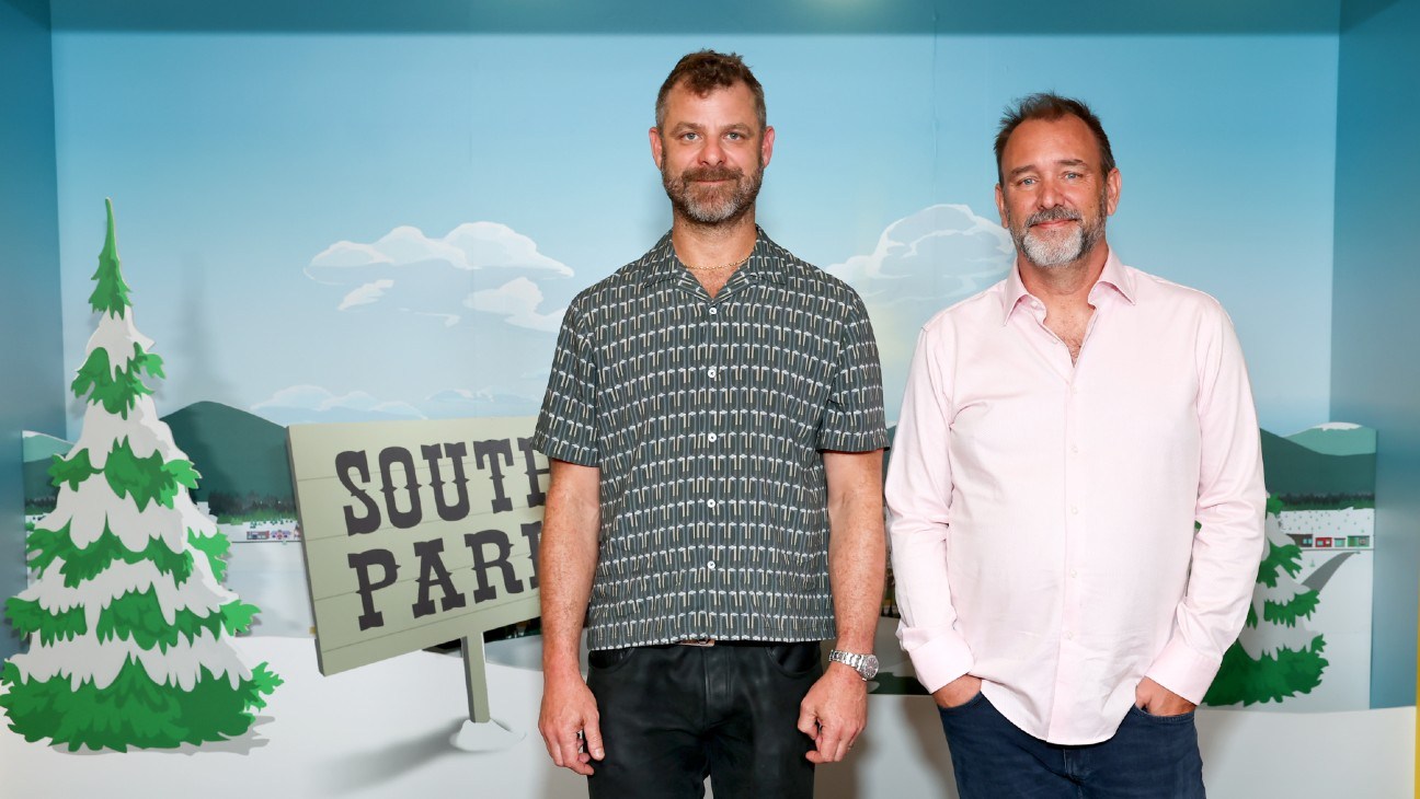 Matt Stone and Trey Parker attend a 'South Park' event on May 19.