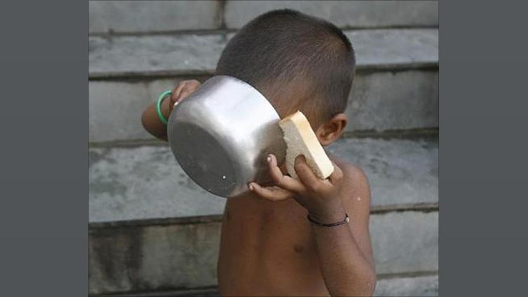 A child has his breakfast at a camp; image used only for representation; Photograph: Rupak De Chowdhuri/Reuters