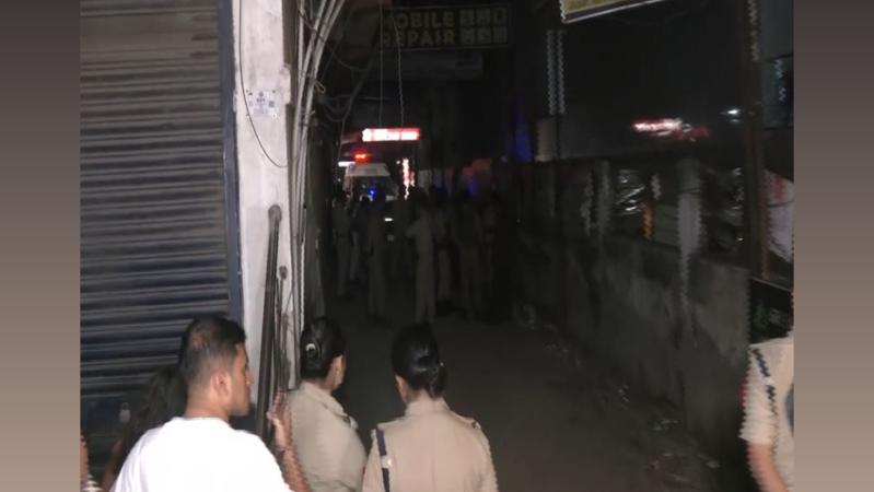 IMAGE: Police inspect the area after shooting at a hotel in Guwahati, October 26, 2026. Photograph: ANI Photo