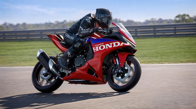 Honda CBR500R Four ridden on track