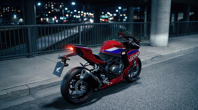 Honda CBR500R Four rear quarter view