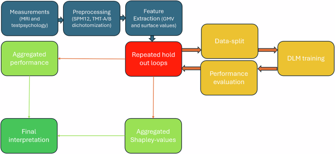 Predicting trail-making test performance using 7-Tesla structural cerebral MRI