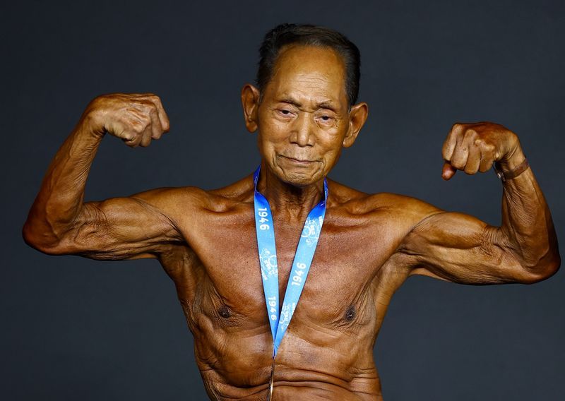 Other Sports: Japanese bodybuilder, 90, flexes ageless ambition on Spanish stage