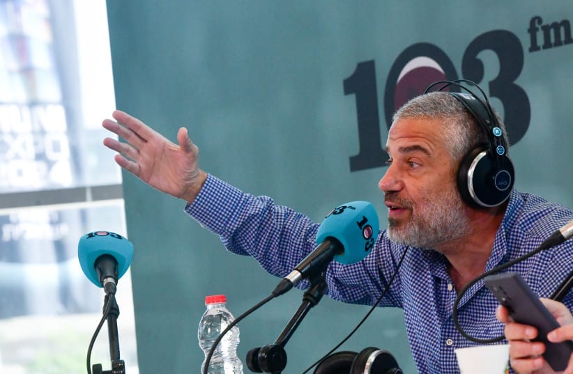 Israeli radio presenter Yinon Magal attends the Muni Expo 2024 conference in Tel Aviv, on June 10, 2024
