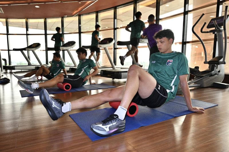 Thailand players train ahead of their match against the Philippines. (Photo supplied)