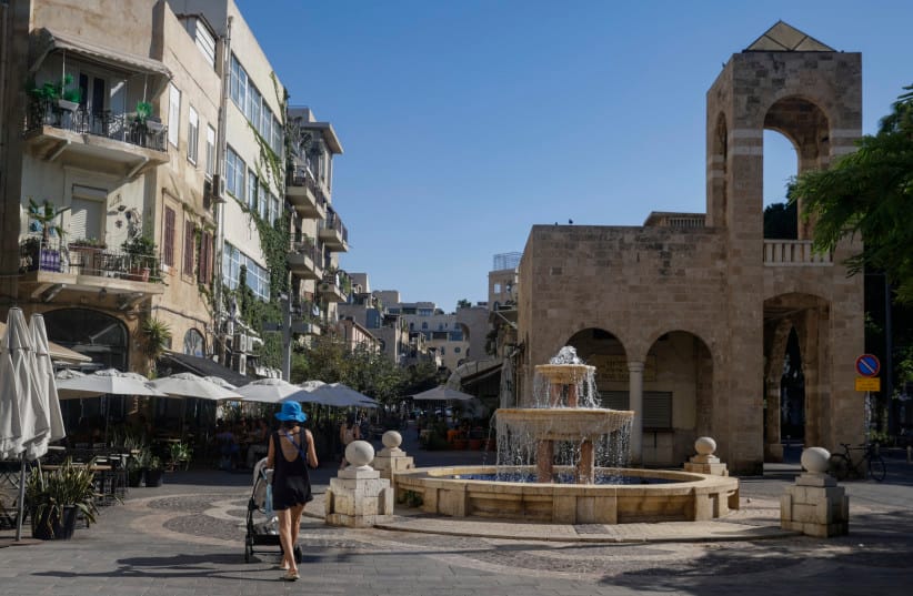 A view of a fountain in Jaffa, Tel Aviv, September 9, 2026.