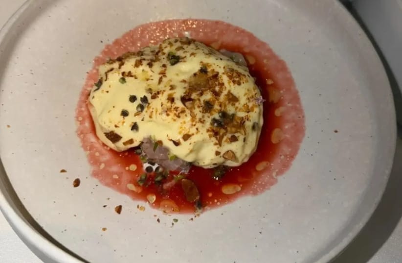 Tartare dish. The peak of the meal