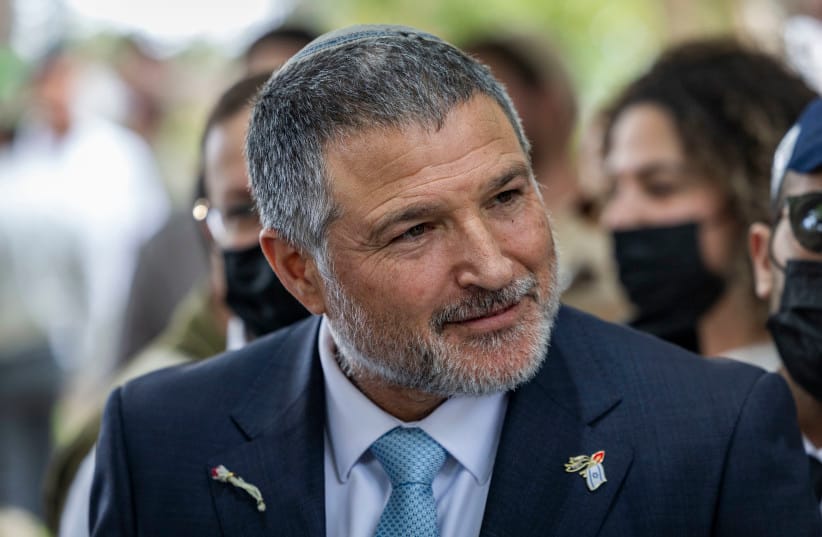 Israel Security Agency (Shin Bet) Director David Zini visits at Mount Herzl Military Cemetery in Jerusalem during Memorial Day which commemorates the fallen Israeli soldiers and victims of terror, on April 21, 2026.