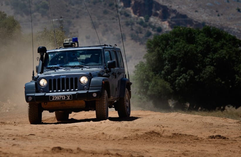 Army forces seen stationed along the border with Lebanon following the IDF Spokesman's announcement of a state of alert in the North, July 23, 2020.