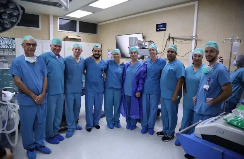The medical team at Rambam Medical Center that transplanted the cornea printed at Precise Bio’s facilities.