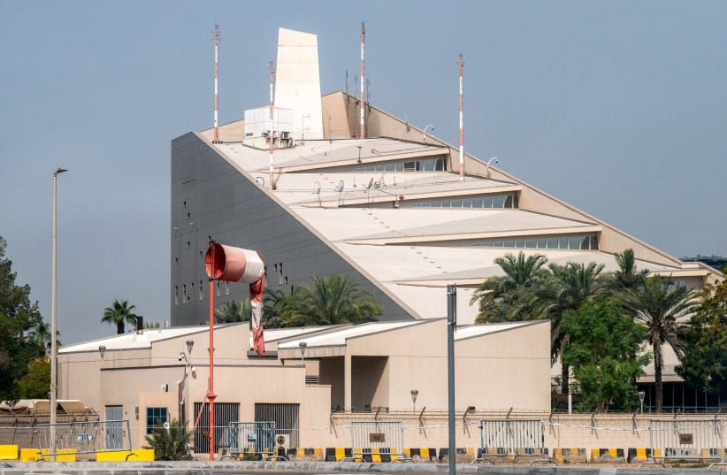 The US Embassy headquarters in Abu Dhabi is pictured on March 3, 2026.
