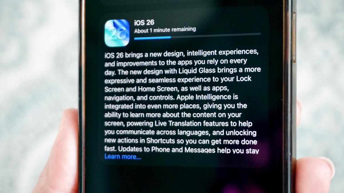 iOS 26 on iPhone 14 Pro Max