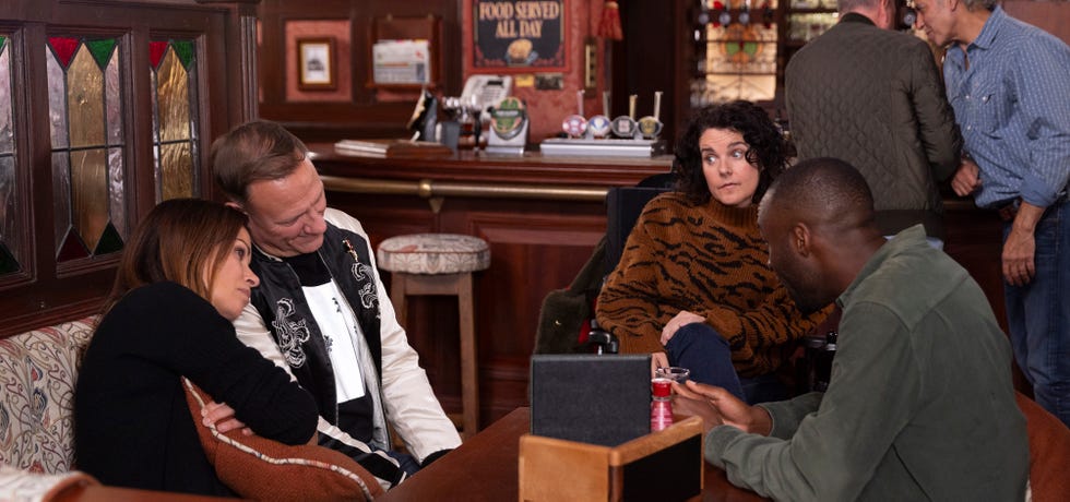 carla connor swain, sean tully, izzy armstrong, michael bailey, coronation street