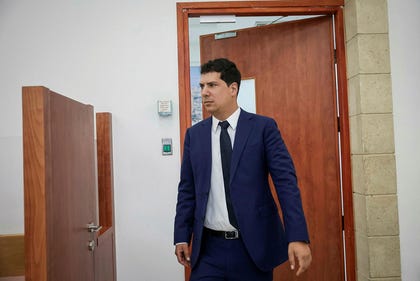 Prime Minister Benjamin Netanyahu's lawyer Amit Hadad in the Jerusalem District Court, earlier this week. Credit: Itay Cohen Prime Minister Benjamin Netanyahu's lawyer Amit Hadad in the Jerusalem District Court, earlier this week.