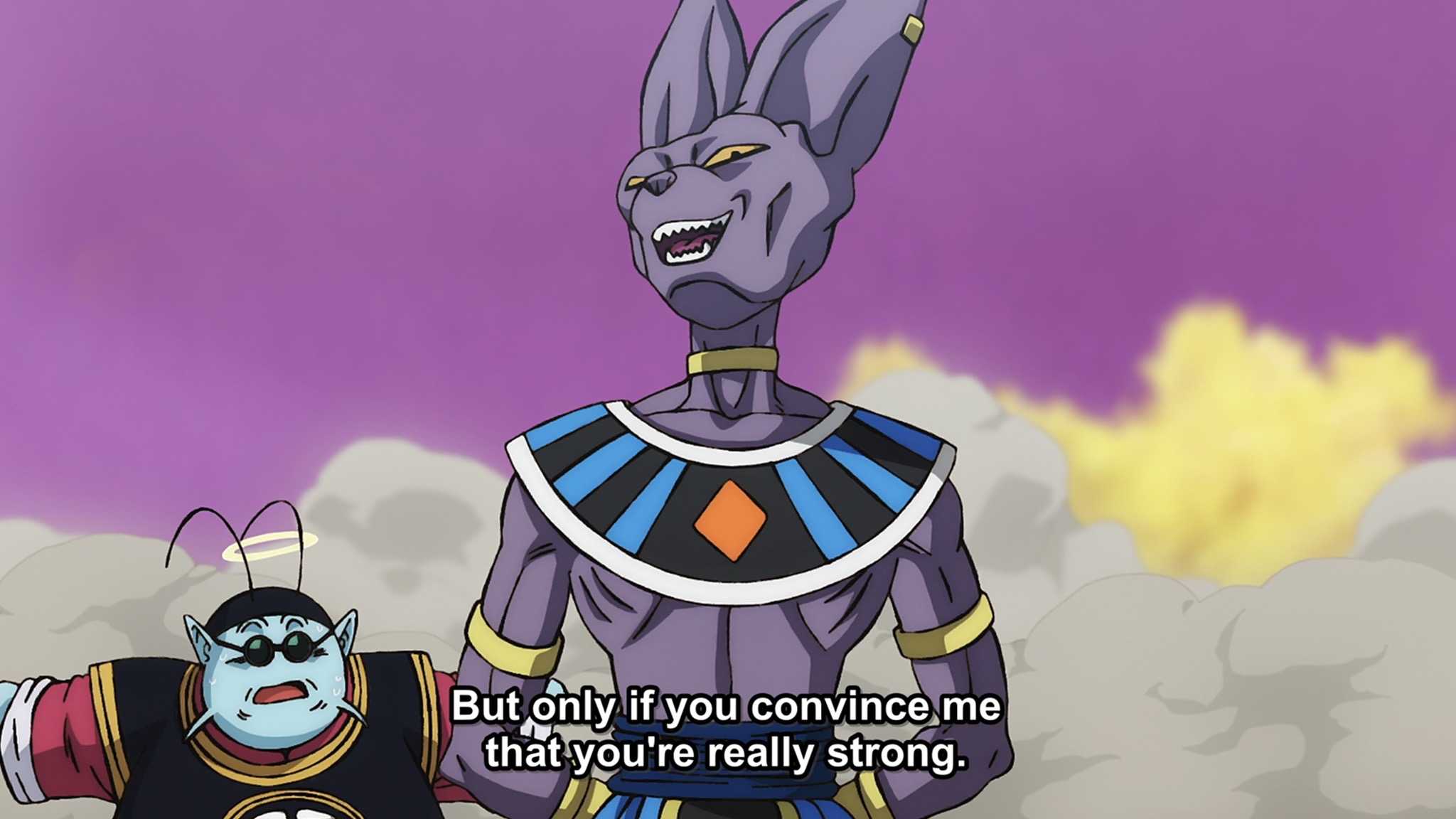 Beerus challenges Goku in Dragon Ball Super: Beerus Episode 2