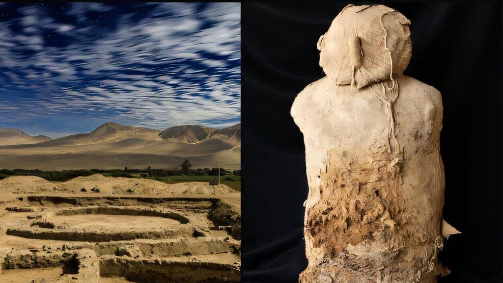 Huaca del Loro archaeological site and a Peruvian mummy (Photo: Jerod Roberts) האתר הואקה דל לורו, ומומיה פרואנית
