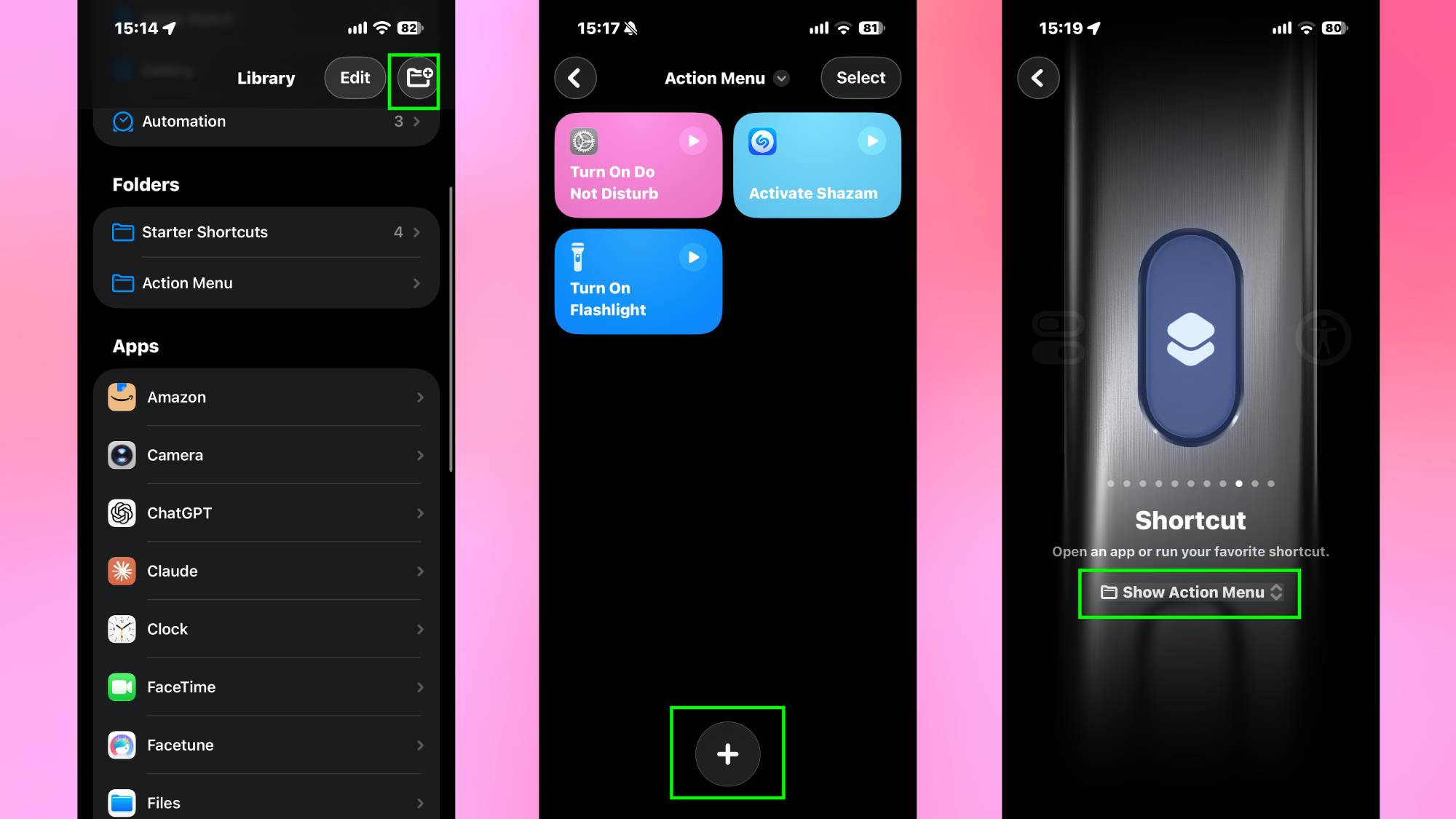 Assigning multiple shortcuts to iPhone Action button in iOS 27