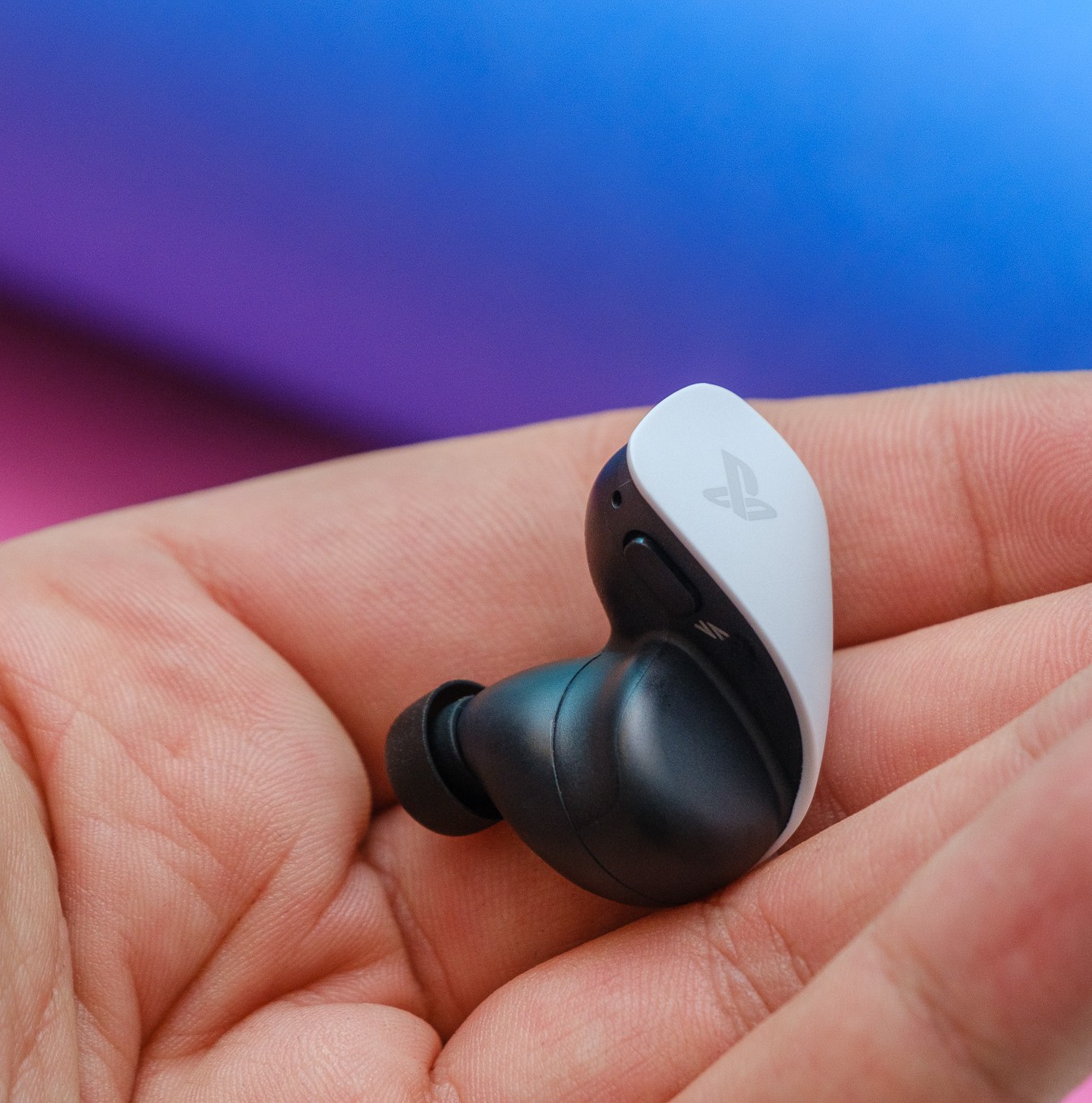 A photo of Sony’s Pulse Explore wireless earbuds.