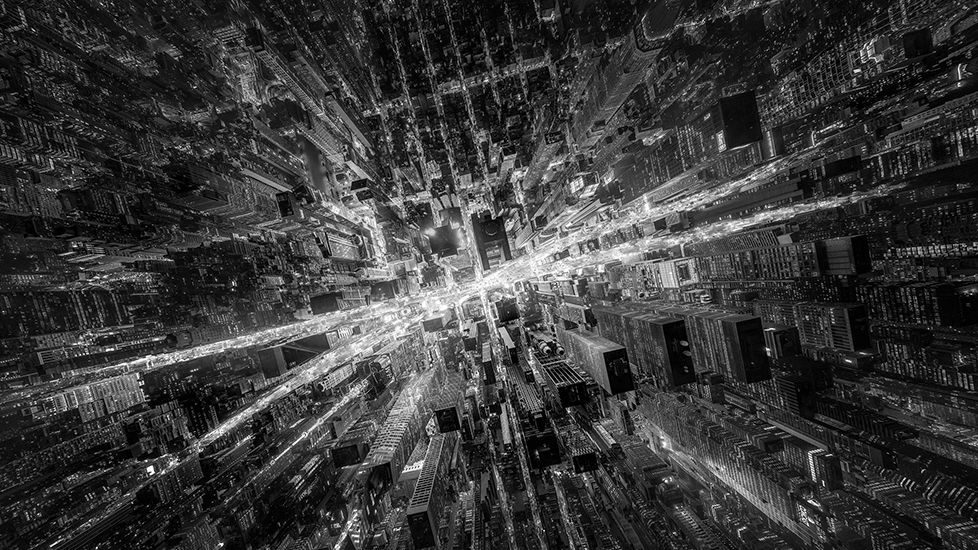 "Times Square is one of the most photographed places in the world" – but this award-winning aerial photo turns it into a galaxy of stars