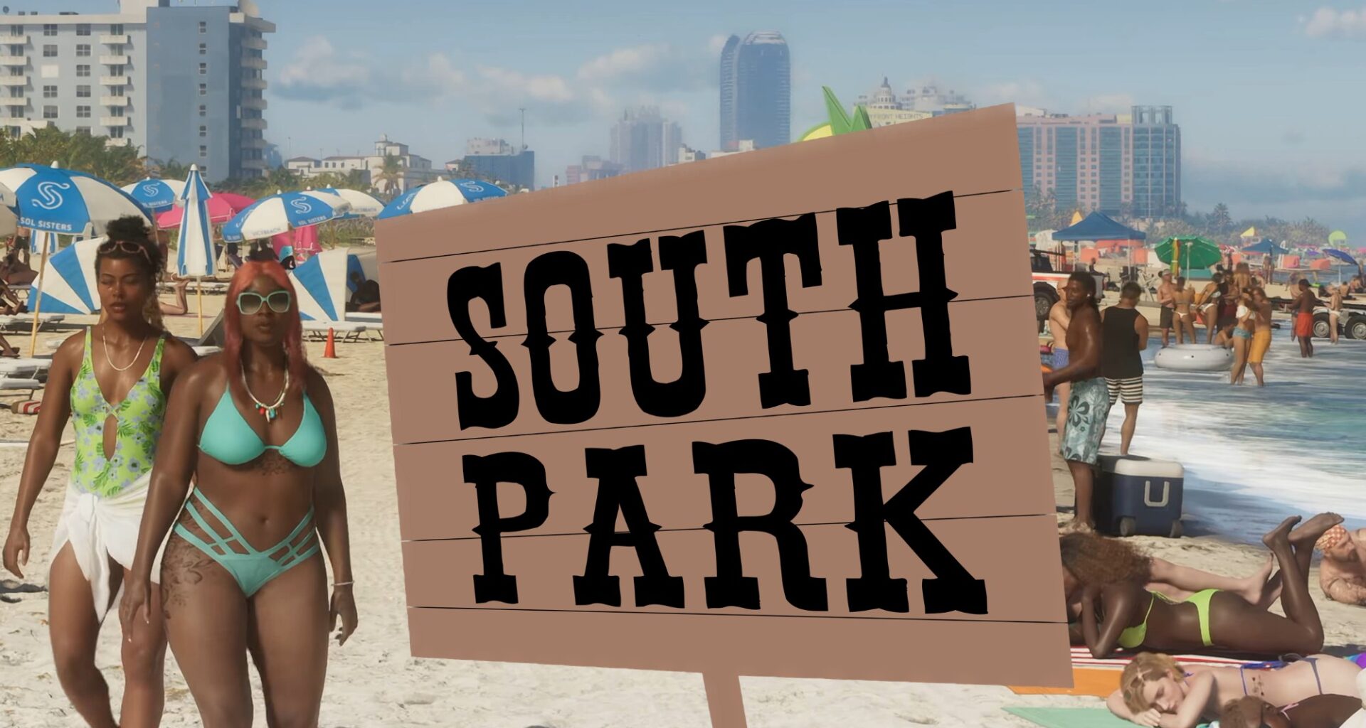 South Park airs GTA 6 gameplay with flying dog poop on packed Vice City beach