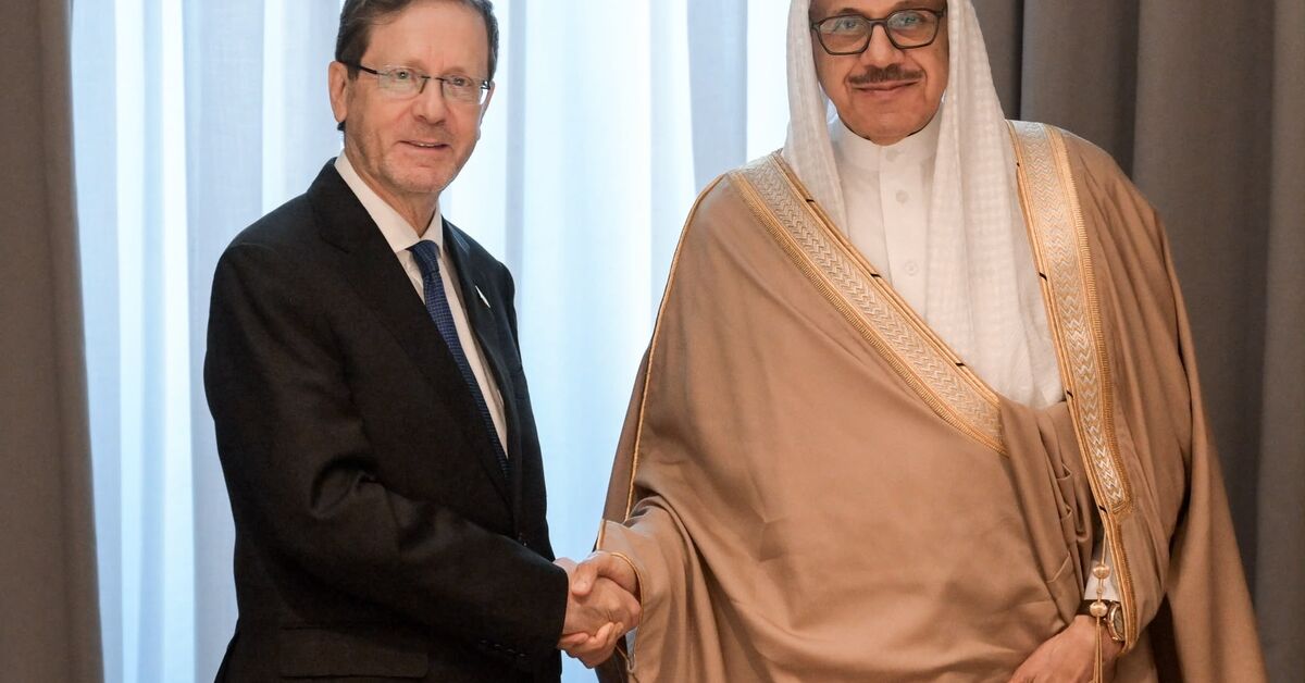 Israel’s Herzog holds rare meeting with Bahraini FM in Azerbaijan