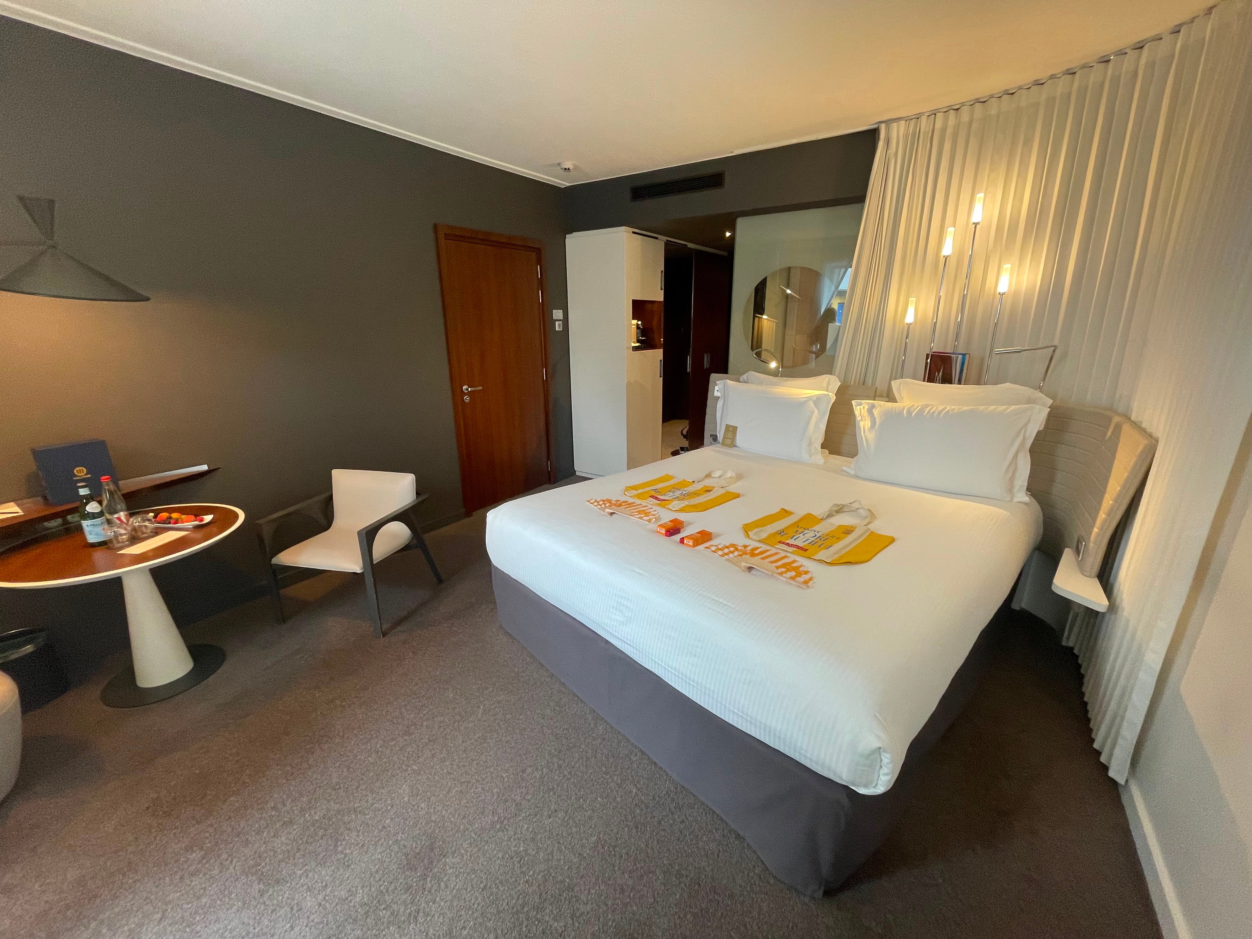 The room at Molitor Hotel in Paris was spacious, clean and modern