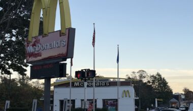 McDonald's located on Campbell Avenue near campus.
