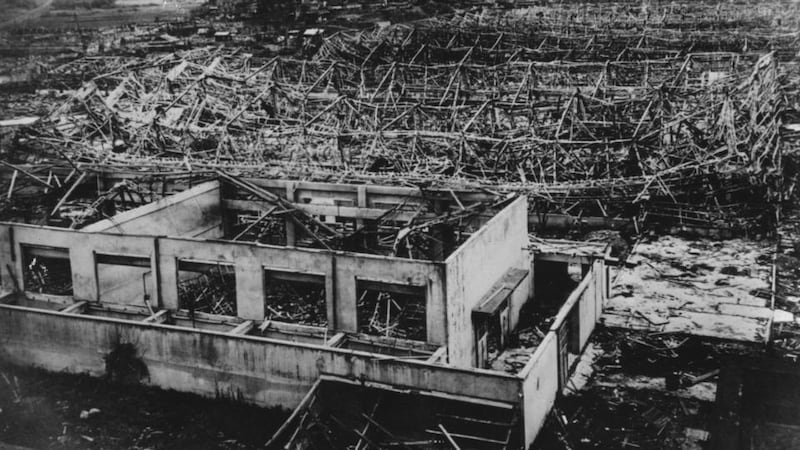 Hiroshima after the dropping of the atomic bomb in the second World War. Photograph: Keystone/Getty Images