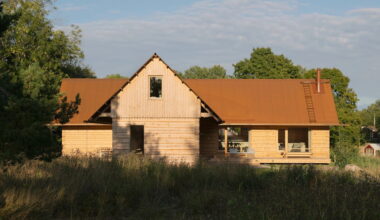 Peek inside these two Swedish timber farmsteads, built to sell