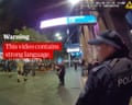 Previously leaked video of officer boasting about punching protester