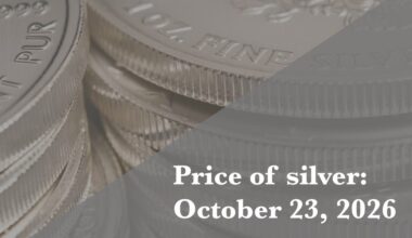 Current price of silver as of Friday, Oct. 23, 2026