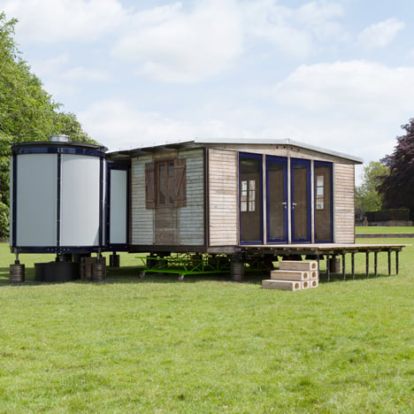 Richard Rogers' adaptation of Jean Prouve's 6x6 demountable house for Galerie Patrick Seguin