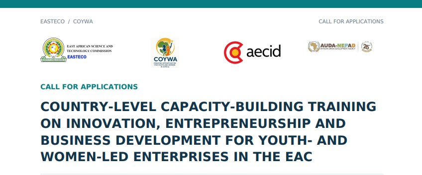 160 Youth and Women Entrepreneurs in East Africa to Get Free Business Training Under EASTECO–COYWA Programme
