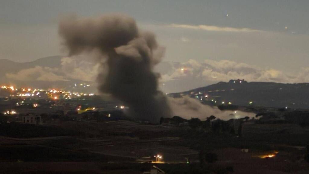 IDF strikes in southern Lebanon תקיפה דרום לבנון