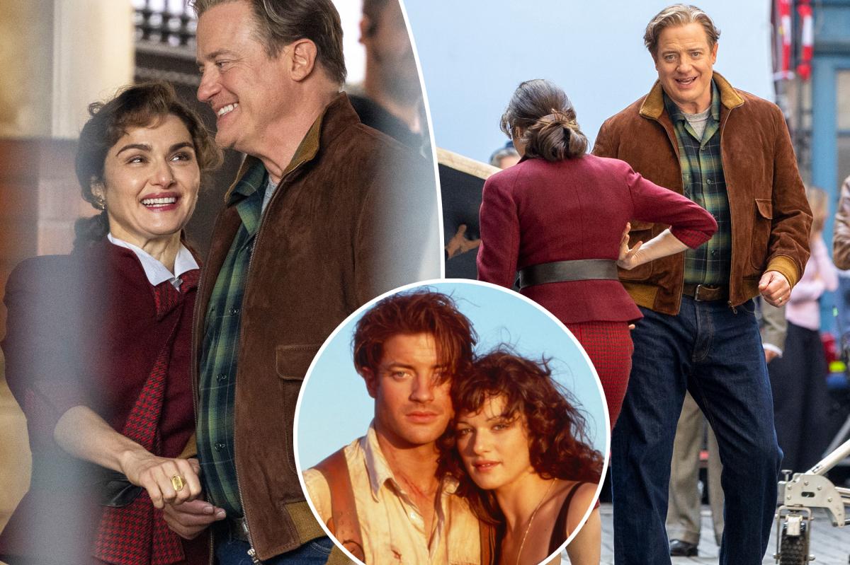 Brendan Fraser and Rachel Weisz reunite on 'Mummy 4' set after 25 years