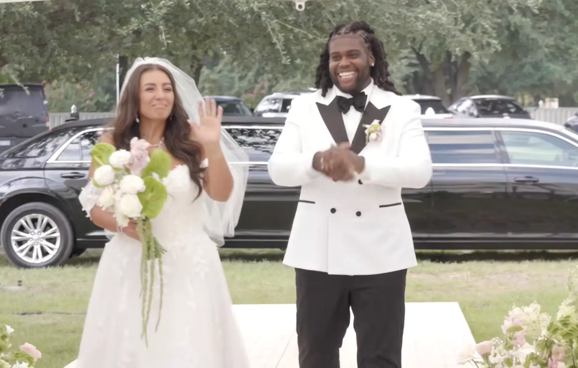 The video culminated in their wedding day (MrBeast/YouTube)