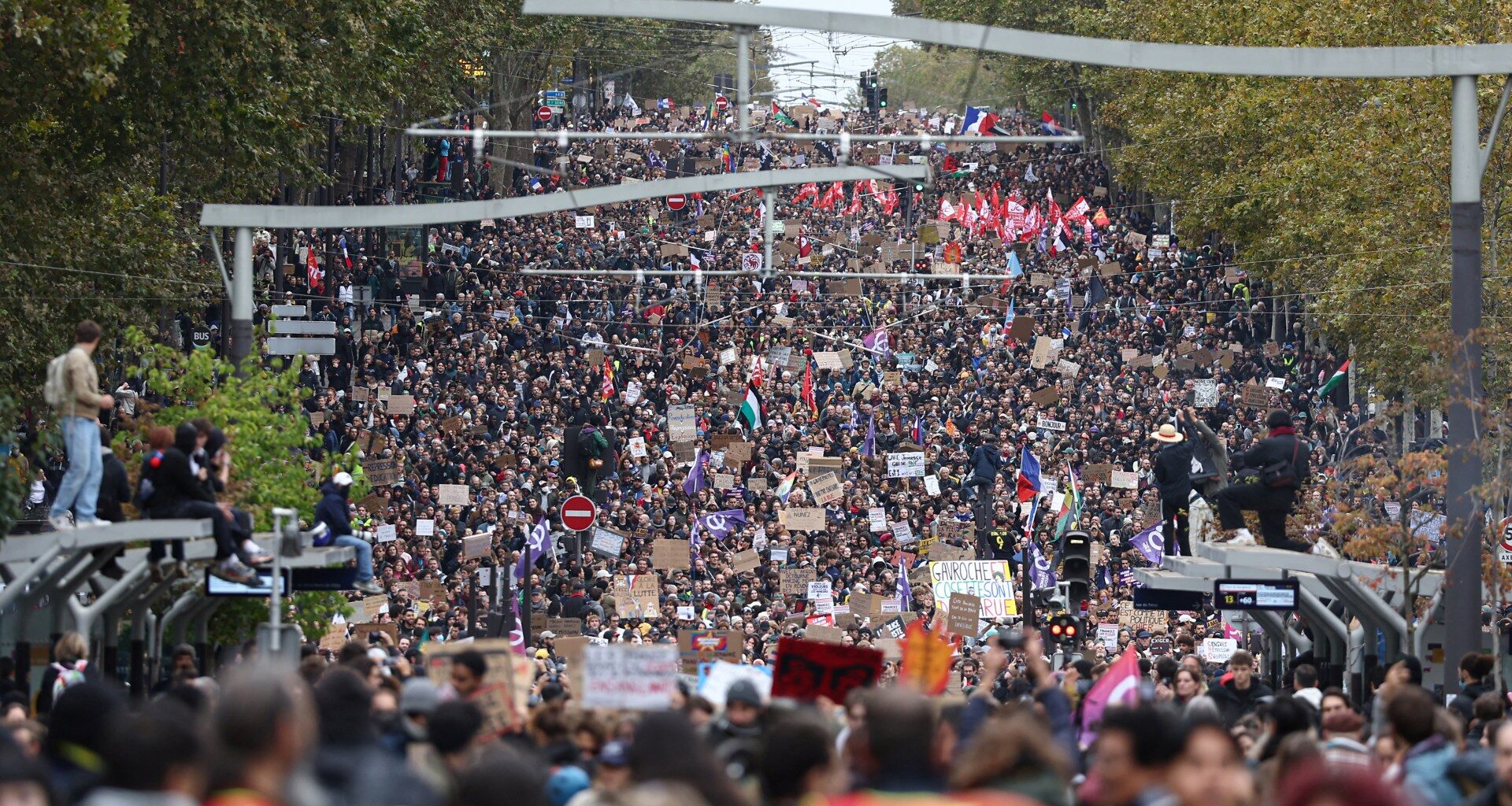 Hundreds of thousands protest in France amid heightened police security | Protests News