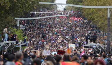 Hundreds of thousands protest in France amid heightened police security | Protests News