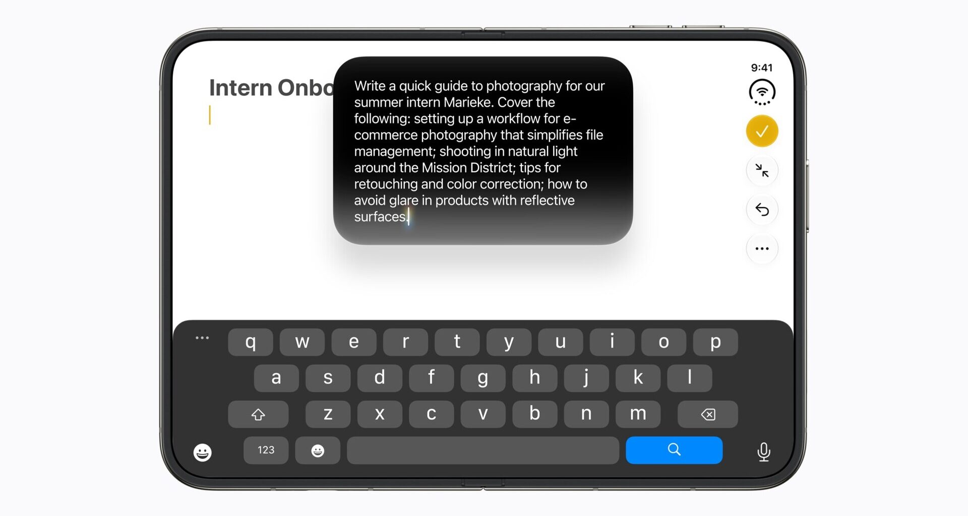 Apple iPhone Duo write with Siri