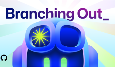 Decorative header image with a Copilot logo and the phrase 'Branching Out_'
