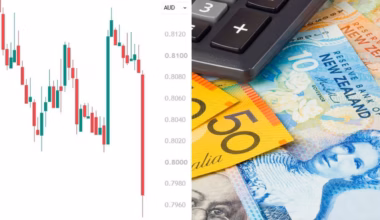 Kiwi dollar plunges to 13-year low against the Australian dollar after RBNZ holds interest rates