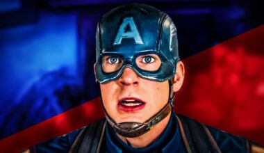 Captain America face with helmet, played by Chris Evans