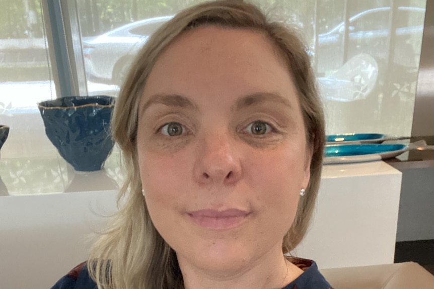 A selfie of Anna Stephens in a domestic setting.