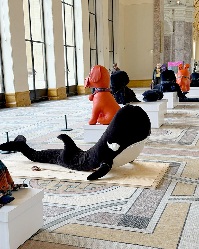 leather octopuses and mohair whales by cosima von bonin take over paris' petit palais - 2