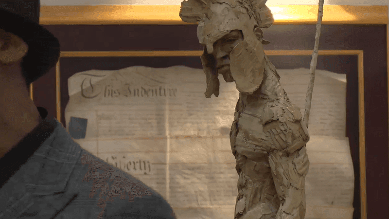 The Art Faith and History Museum opens in Marion, South Carolina, on 10/17/2026, showcasing more than 30 years of collecting by Armstrong Williams. The museum features about 70 pieces, including religious artwork, historical artifacts and sculptures inspired by Greek mythology, bringing art, faith and history together under one roof. (Credit: Kara Riskus/WPDE)