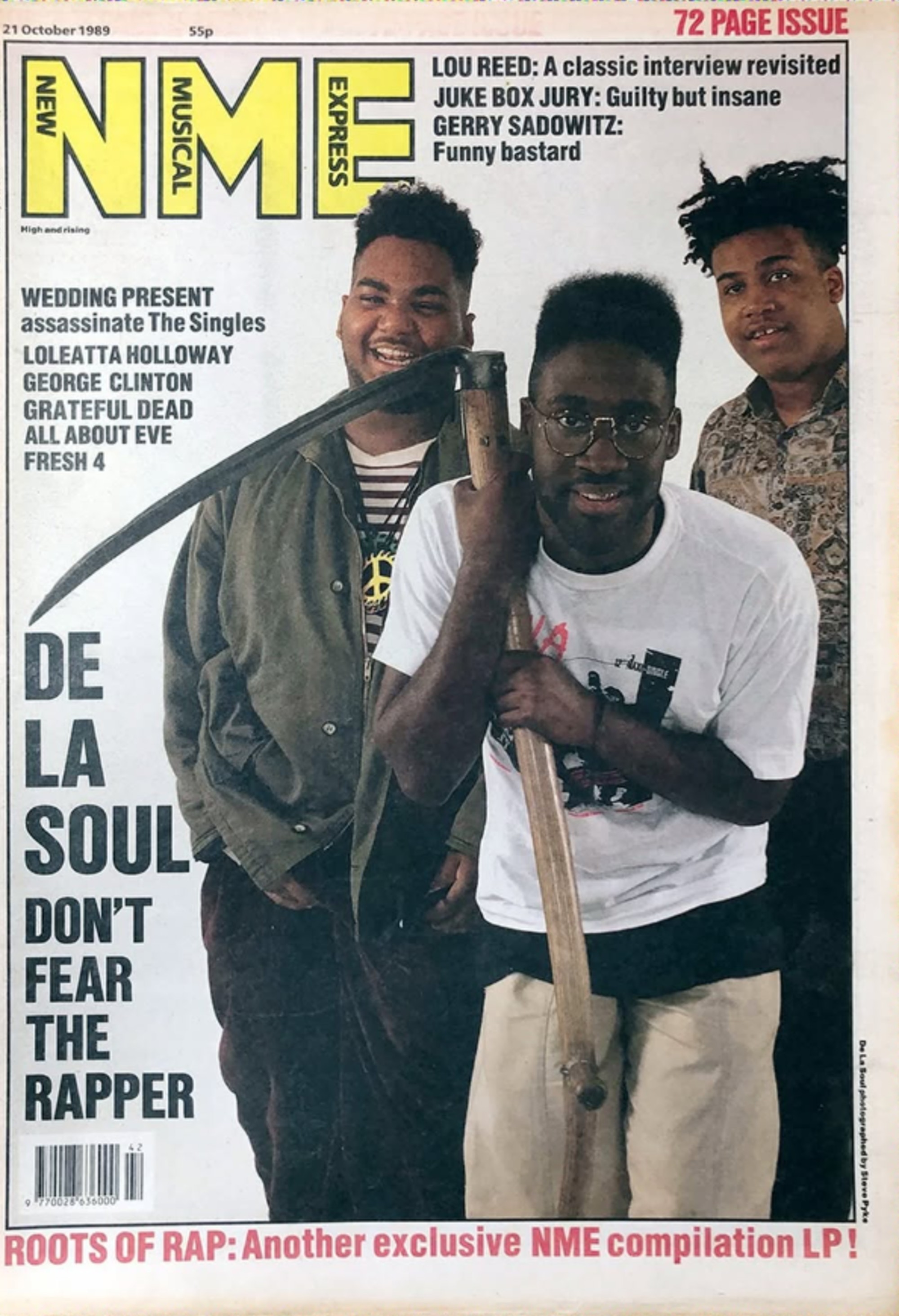 De La Soul NME cover 1989