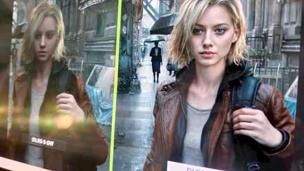 dlss 5 example split screen resident evil.