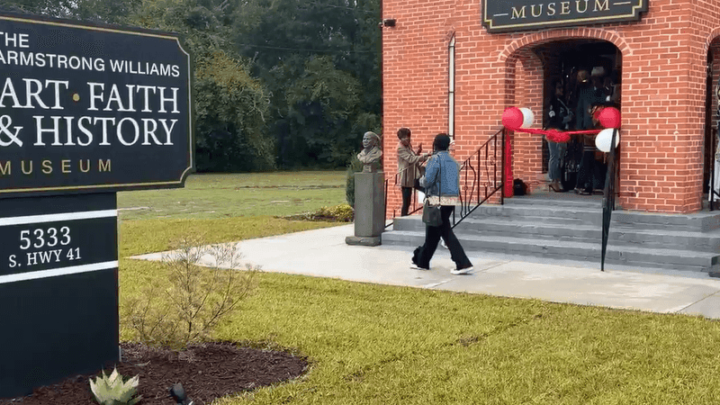 The Art Faith and History Museum opens in Marion, South Carolina, on 10/17/2026, showcasing more than 30 years of collecting by Armstrong Williams. The museum features about 70 pieces, including religious artwork, historical artifacts and sculptures inspired by Greek mythology, bringing art, faith and history together under one roof. (Credit: Kara Riskus/WPDE)